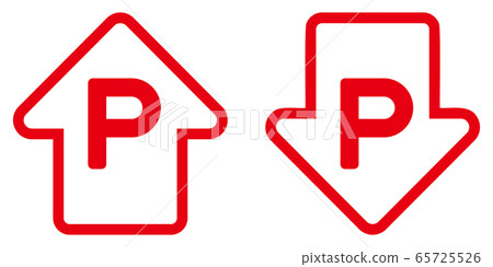 P and up and down arrows P and up and down arrows 65725526