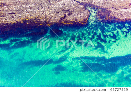 Aerial view of the Atlantic at Carrickfad by Portnoo in County Donegal - Ireland Aerial view of the Atlantic at Carrickfad by Portnoo in County Donegal - Ireland 65727329