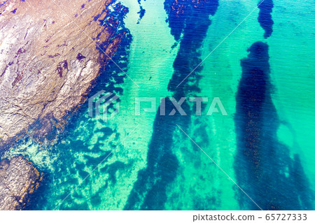 Aerial view of the Atlantic at Carrickfad by Portnoo in County Donegal - Ireland Aerial view of the Atlantic at Carrickfad by Portnoo in County Donegal - Ireland 65727333