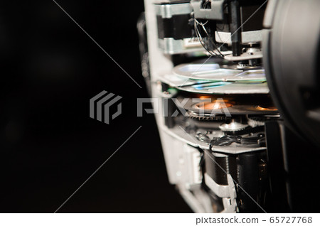 The equipment repair engineer diagnoses the breakdown of light equipment The equipment repair engineer diagnoses the breakdown of light equipment 65727768