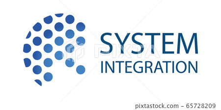 Vector logo of a system integration company Vector logo of a system integration company 65728209