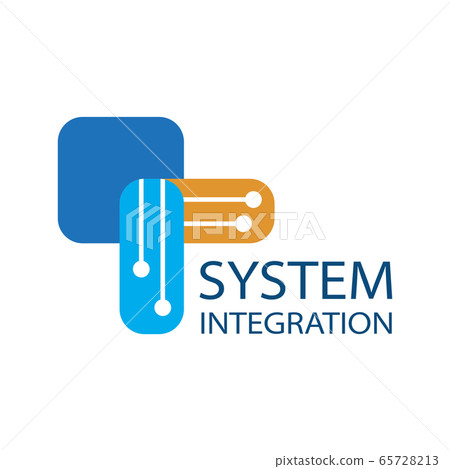 Vector logo of a system integration company Vector logo of a system integration company 65728213