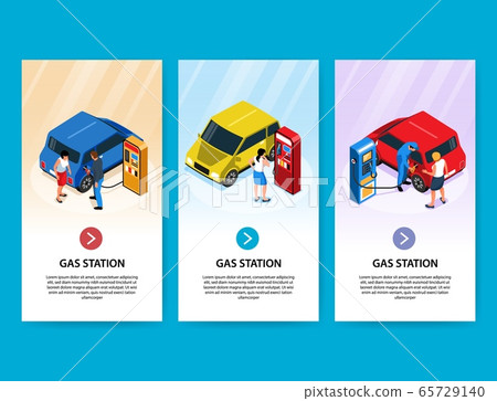 Gas Station Vertical Banners 65729140