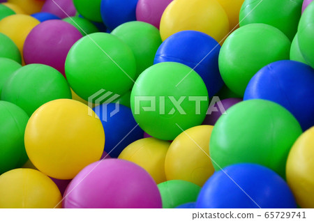 Swimming pool for fun and jumping in colored Swimming pool for fun and jumping in colored 65729741