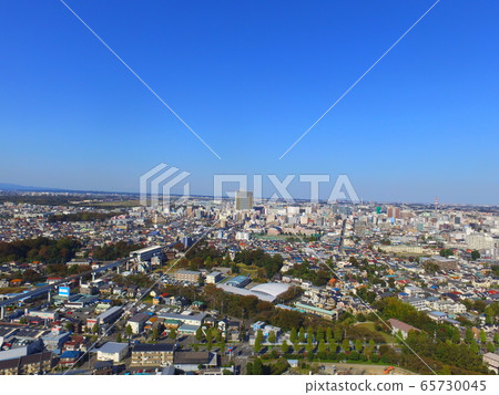用無人機(東京都立川市5丁目)從天空拍攝的“立川都市風景” 用無人機(東京都立川市5丁目)從天空拍攝的“立川都市風景” 65730045