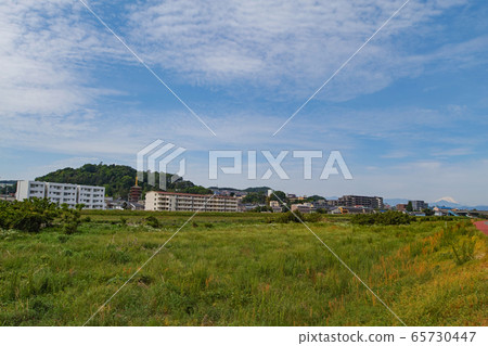東京都/高hat城遺址/高hat城遺址景觀（城堡和富士山） 65730447