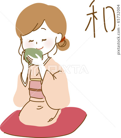 Tea party kimono woman Tea party kimono woman 65732004