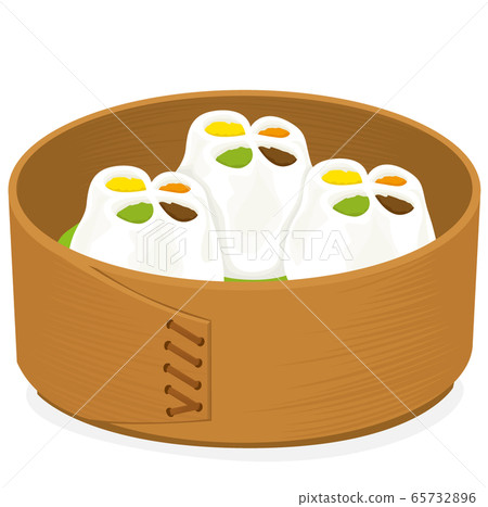 Dim sum four color sushi 65732896