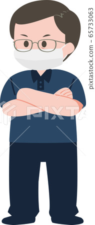 Middle-aged office worker mask polo shirt Cool Biz Middle-aged office worker mask polo shirt Cool Biz 65733063