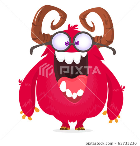 Funny cartoon monster. Vector illustration Funny cartoon monster. Vector illustration 65733230