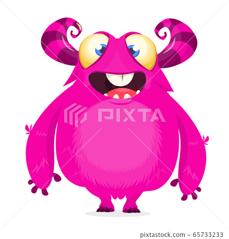 Funny cartoon monster. Vector illustration Funny cartoon monster. Vector illustration 65733233