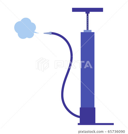 Illustration of inflator _ blue 65736090