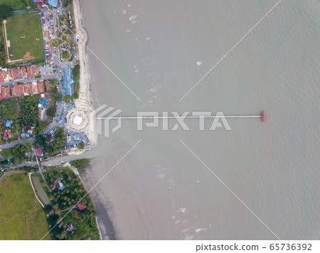 Aerial view look down Pantai Murni Waterfront, 65736392