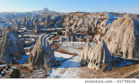 World Heritage, Cappadocia, Gereme, Turkey. Beautiful mountains of volcanic origin. 65736626
