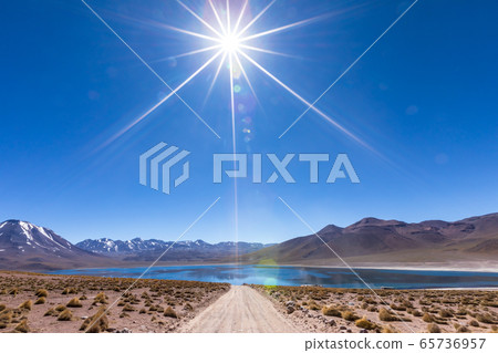 Lagunas Altiplanicas, Miscanti y Miniques, amazing view at Atacama Desert. Chile, South America. Lagunas Altiplanicas, Miscanti y Miniques, amazing view at Atacama Desert. Chile, South America. 65736957