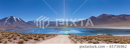 Lagunas Altiplanicas, Miscanti y Miniques, amazing view at Atacama Desert. Chile, South America. Lagunas Altiplanicas, Miscanti y Miniques, amazing view at Atacama Desert. Chile, South America. 65736962