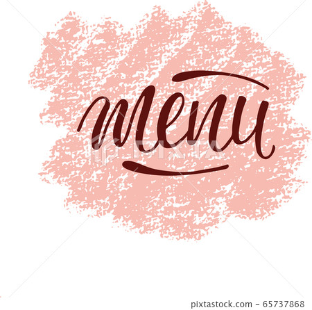 Menu- hand writing sign for restaurant, cafe,... - Stock Illustration  [65737868] - PIXTA