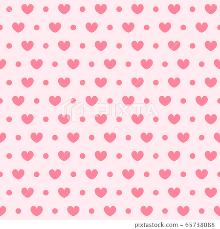 Heart pattern with dots. Seamless vector Heart pattern with dots. Seamless vector 65738088