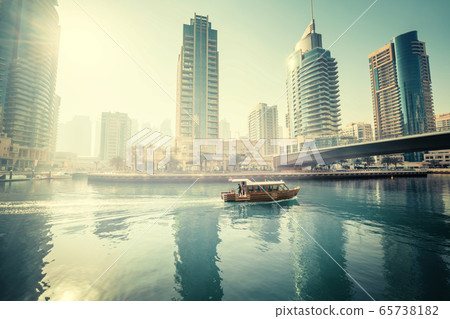 Dubai Marina at morning, United Arab Emirates 65738182