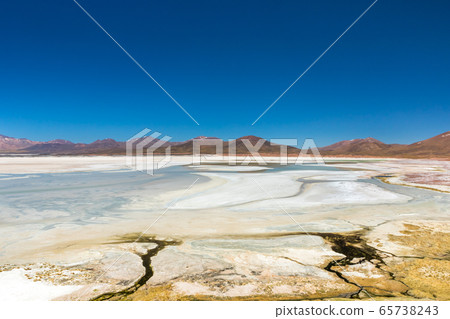 Atacama Desert, Chile. Salar Aguas Calientes. Lake Tuyacto. South America. Atacama Desert, Chile. Salar Aguas Calientes. Lake Tuyacto. South America. 65738243