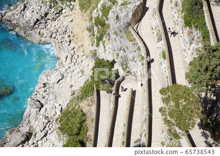 Capri Island, Via Krupp, Italy 65738543