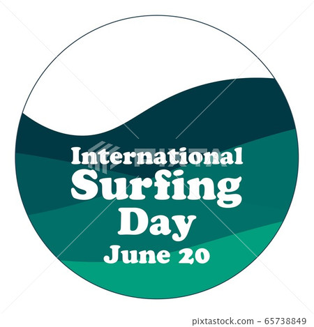 International Surfing Day. June 20. Holiday concept. Template for background, banner, card, poster International Surfing Day. June 20. Holiday concept. Template for background, banner, card, poster 65738849