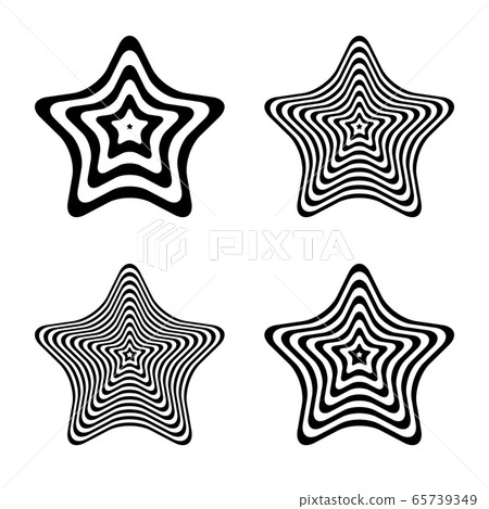 Star Shape Abstract Abstract design elements in star shape. - Stock Illustration [65739349 ...
