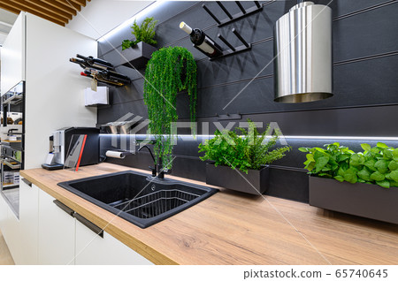 Interior of premium domestic appliance store 65740645