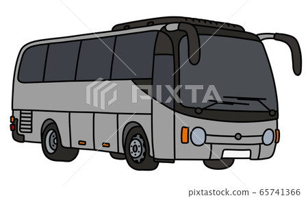 The gray touristic bus 65741366