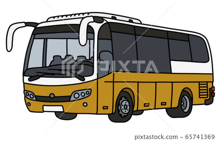 The yellow and white bus The yellow and white bus 65741369