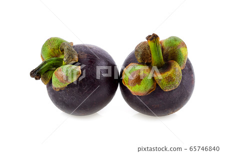 mangosteen on a white background 65746840