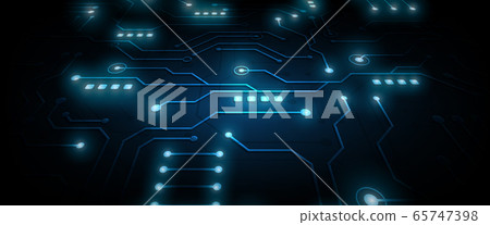 hi-tech digital data connection system - Stock Illustration [65747398 ...