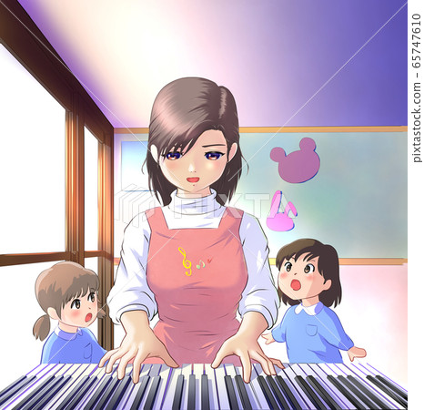 幼兒園女教師和兒童 幼兒園女教師和兒童 65747610