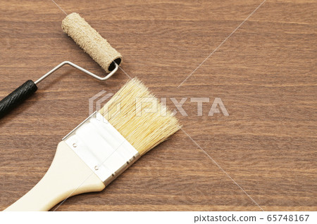 Painting roller and brush copy space Painting roller and brush copy space 65748167