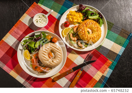 Bagel bread Bagel Sandwich 65748232