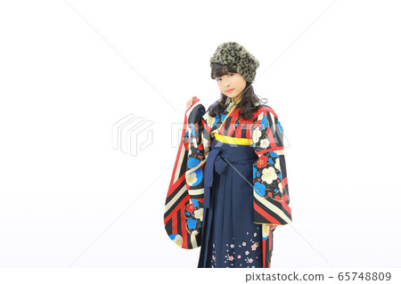 A girl in a hakama A girl in a hakama 65748809