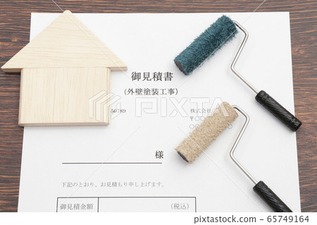 房屋和外牆粉刷工作的估計圖像 65749164