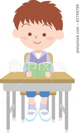 A boy studying in the classroom 65749799