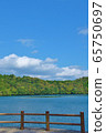 藍天，森林和湖泊 65750697