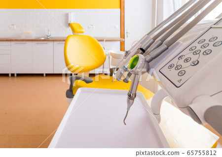 Medical equipment and stomatology concept, yellow dentistry 65755812