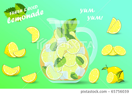 Lemonade set. Lemon Lemonade set. Lemon 65756039