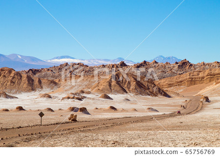 Dirt road perspective view,Chile Dirt road perspective view,Chile 65756769
