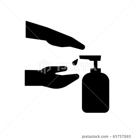 Silhouette hand sanitizer alcohol gel cleaning 65757893
