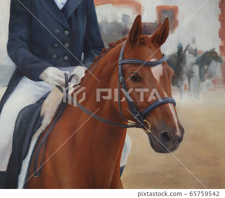 professional jockey and horse oil painting on canvas professional jockey and horse oil painting on canvas 65759542