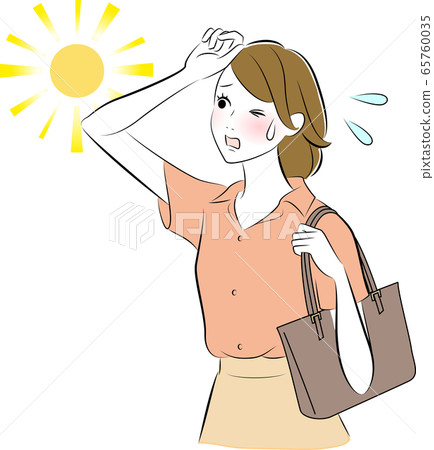 Heatstroke sunburn female Heatstroke sunburn female 65760035