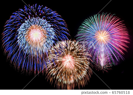 [Summer image] Fireworks display 65760518