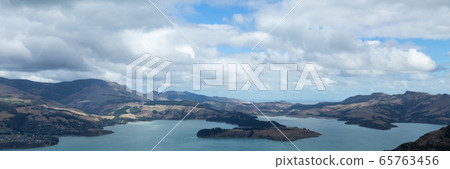 Christchurch in New Zealand. Panoramic view. Christchurch in New Zealand. Panoramic view. 65763456