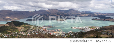 Christchurch in New Zealand. Panoramic view. Christchurch in New Zealand. Panoramic view. 65763509