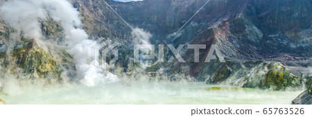 Active Volcano at White Island New Zealand. Active Volcano at White Island New Zealand. 65763526