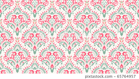 Rectangular seamless Bandana Print vector design for rug, carpet, tapis, shawl, towel, textile, yoga mat. Neck scarf or kerchief pattern design. Traditional ornamental ethnic pattern with paisley. Rectangular seamless Bandana Print vector design for rug, carpet, tapis, shawl, towel, textile, yoga mat. Neck scarf or kerchief pattern design. Traditional ornamental ethnic pattern with paisley. 65764957